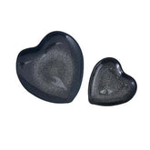 Karaca Heart Double Plate Grey, Large 32 cm, Small 21 cm | 153.01.01.4397